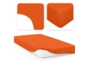 Jacobson Spannbettlaken PREMIUM 200 g/m² Jersey Baumwolle Orange Bild 1