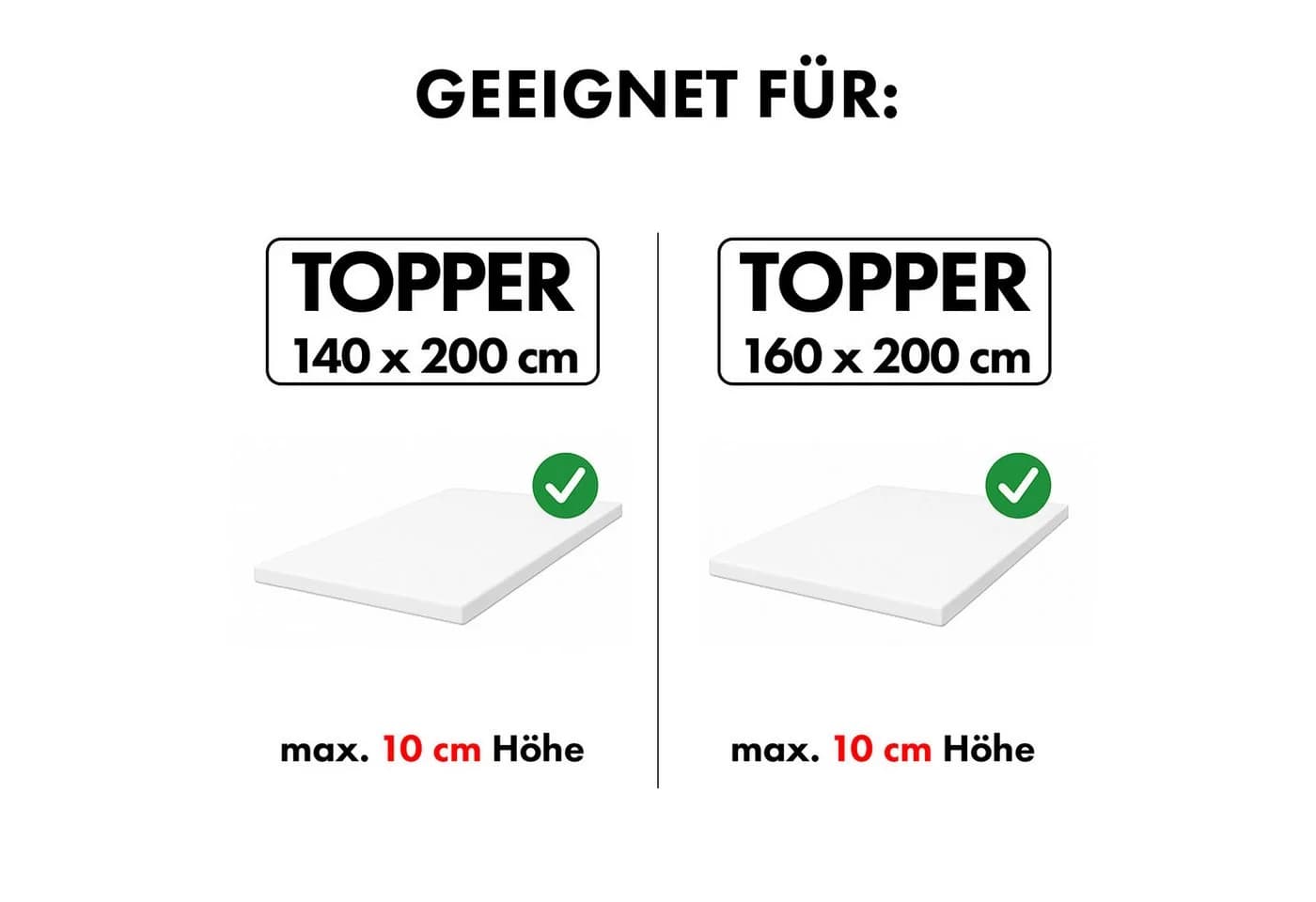 Jacobson Spannbettlaken TOPPER PREMIUM 200 g/m² Jersey Beige