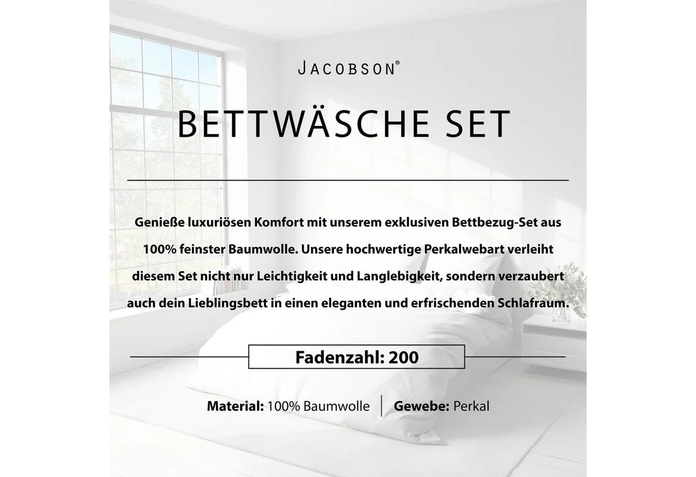 Jacobson Matratzenschoner Weiß Wasserdicht 80% Baumwolle - Bild 5