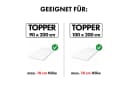 Jacobson Spannbettlaken TOPPER PREMIUM 200 g/m² Jersey Grau Bild 1