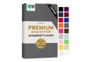 Jacobson Spannbettlaken TOPPER PREMIUM 200 g/m² Jersey Grau Bild 2