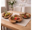 LebensWohnArt Dekoschale PREMIUM BOWL aus massivem Teak-Wurzelholz Bild 2