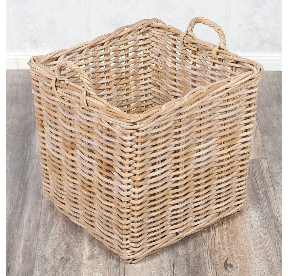 LebensWohnArt Dekokorb BAKUL Rattan 50x50cm - Bild 3