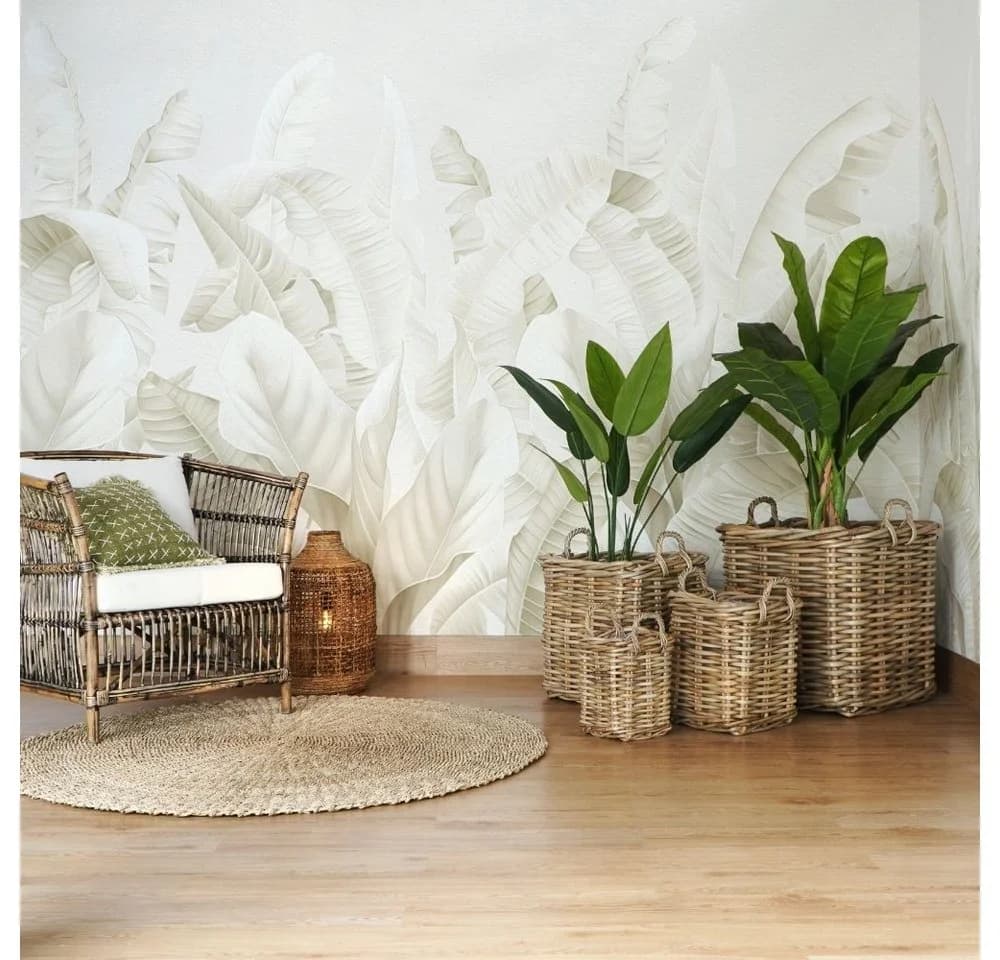 LebensWohnArt Dekokorb BAKUL Rattan 50x50cm - Bild 4