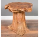 LebensWohnArt Beistelltisch Teak Massivholz Unikat Natural Bild 2