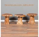LebensWohnArt Beistelltisch Teak Massivholz Unikat Natural Bild 4