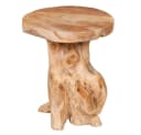 LebensWohnArt Beistelltisch FUNGO massiv Teakholz natur Bild 2