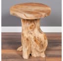 LebensWohnArt Beistelltisch FUNGO massiv Teakholz natur Bild 3