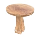LebensWohnArt Beistelltisch FUNGO massiv Teakholz natur Bild 4