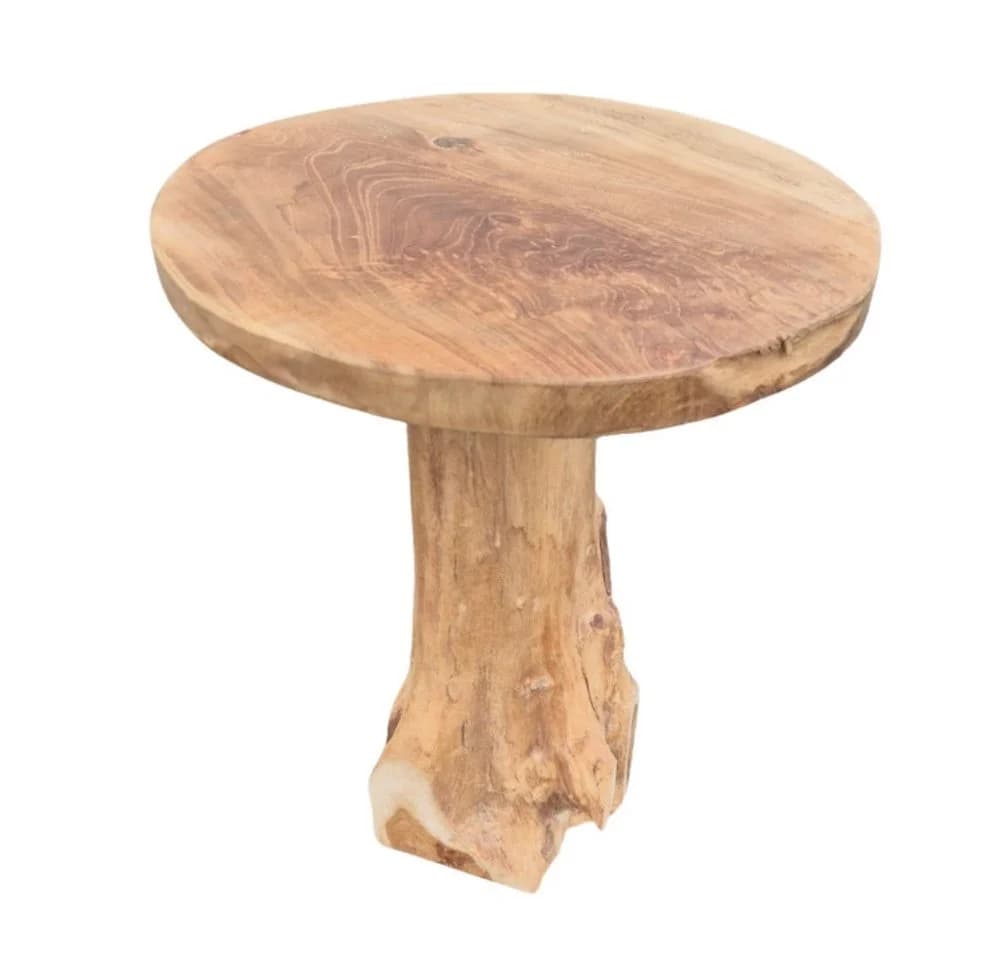 LebensWohnArt Beistelltisch FUNGO massiv Teakholz natur - Bild 4