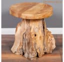 LebensWohnArt Beistelltisch FUNGO massiv Teakholz natur Bild 5
