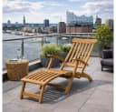 LebensWohnArt Gartenliege KURSI Teak Sonnenliege klappbar Bild 2