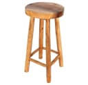 LebensWohnArt Barhocker Teak 75cm Handarbeit Bild 2