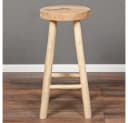 LebensWohnArt Barhocker Teak 75cm Handarbeit Bild 3
