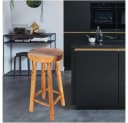 LebensWohnArt Barhocker Teak 75cm Handarbeit Bild 5