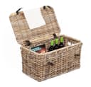 LebensWohnArt Truhe Rattan RESSY Grau Bild 1
