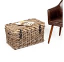 LebensWohnArt Truhe Rattan RESSY Grau Bild 3