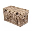 LebensWohnArt Truhe Rattan RESSY Grau Bild 5