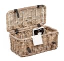LebensWohnArt Rattan Truhe RESSY Grau Bild 1