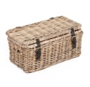 LebensWohnArt Rattan Truhe RESSY Grau Bild 2
