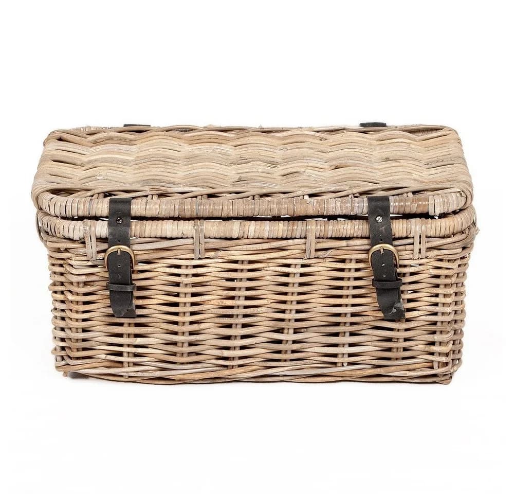 LebensWohnArt Rattan Truhe RESSY Grau - Bild 3