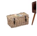 LebensWohnArt Rattan Truhe RESSY Grau Bild 4