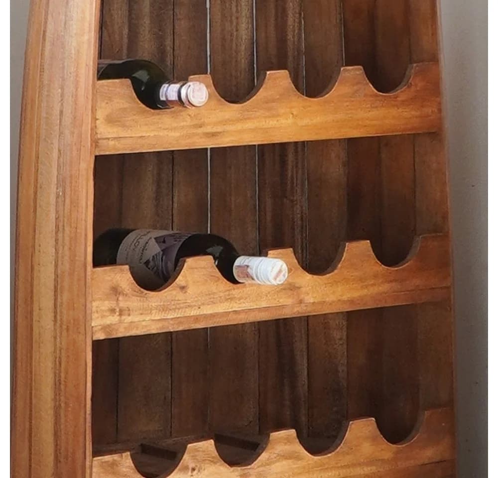 LebensWohnArt Weinregal VINO 150cm Mahagoni Bootsregal - Bild 4