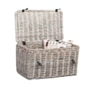 LebensWohnArt Rattan Truhe RESSY White Wash Bild 1