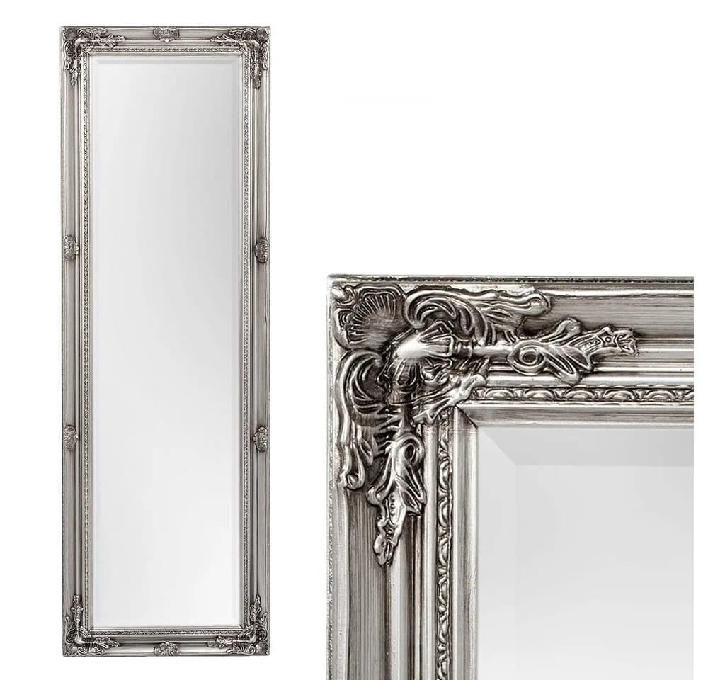LebensWohnArt Wandspiegel HOUSE Barock Antik-Silber - Bild 2