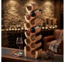 LebensWohnArt Weinregal Massivholz Suar 12 Flaschen Bild 3