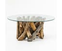 LebensWohnArt Couchtisch Teak TORA-rund ca. 70 cm Bild 3
