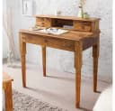 LebensWohnArt Sekretär Palisander Massivholz 90cm Natur Bild 1