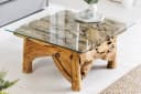 LebensWohnArt Couchtisch SEASIDE 80x80cm Handgefertigt Teak Bild 1
