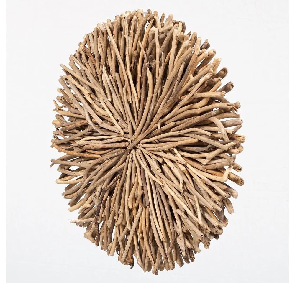 LebensWohnArt Wand-Deko-Objekt BULAT Treibholz Natural Ø 50cm