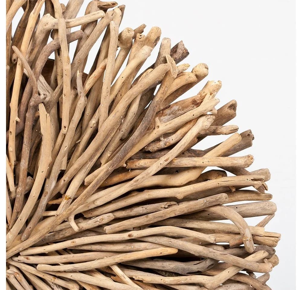 LebensWohnArt Wand-Deko-Objekt BULAT Treibholz Natural Ø 50cm - Bild 5