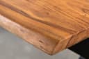 LebensWohnArt Couchtisch ARBOL Massivholz Akazie Baumkante X-Gestell Bild 5