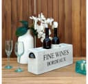 LebensWohnArt Weinregal CHATEAU Dekorative Flaschenbox Antik-Weiß Mahagoni Bild 1