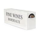 LebensWohnArt Weinregal CHATEAU Dekorative Flaschenbox Antik-Weiß Mahagoni Bild 2