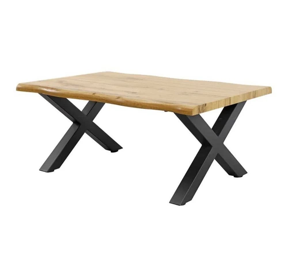 Couchtisch OAKLAND 90cm - Industrial Design mit Metallgestell - Bild 2