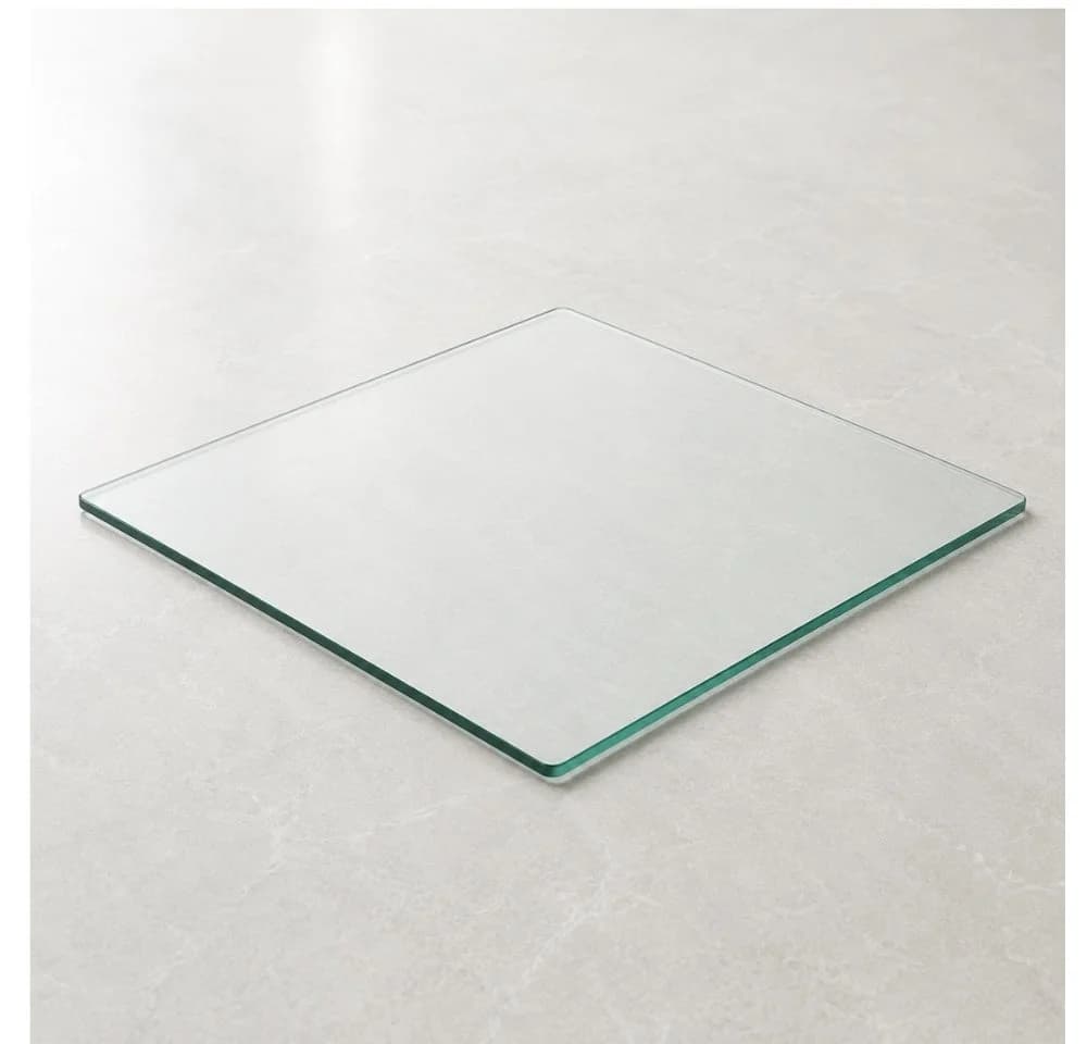 LebensWohnArt Glasplatte TERRY 40x40cm Transparent Gehärtet - Bild 2