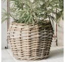 LebensWohnArt Dekokorb GINI Natural Grey Natur Rattan Bild 4