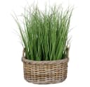 LebensWohnArt Pflanzschale Rattan NORDERNEY Grau mit Griffen Bild 3