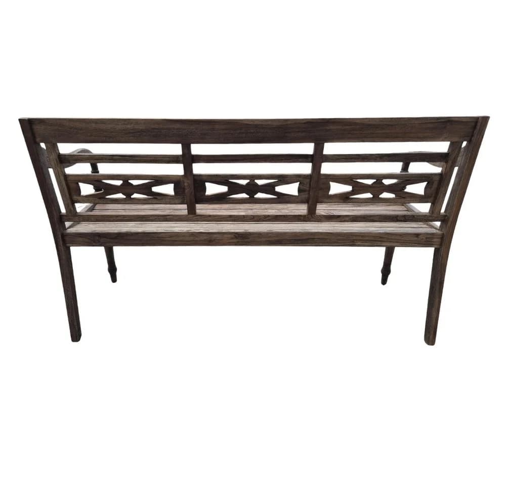 LebensWohnArt Sitzbank CHRISTOS 150cm Teakholz Outdoor Gartenbank - Bild 5