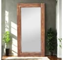 LebensWohnArt Wandspiegel Massivholz-Spiegel HARMONY 180x90cm Pinie geflammt Bild 5