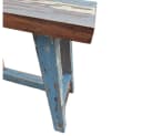LebensWohnArt Sitzhocker RANCH Massivholz Mahagoni Bunt Bild 4