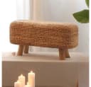 LebensWohnArt Sitzbank Wasserhyazinth Teakholz AMSTERDAM Natural Bild 4