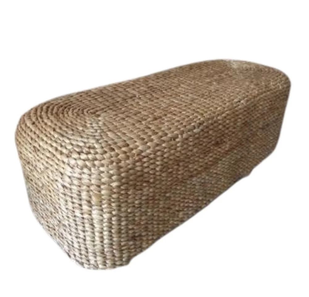 LebensWohnArt Sitzbank Wasserhyazinth Teakholz AMSTERDAM Natural - Bild 5