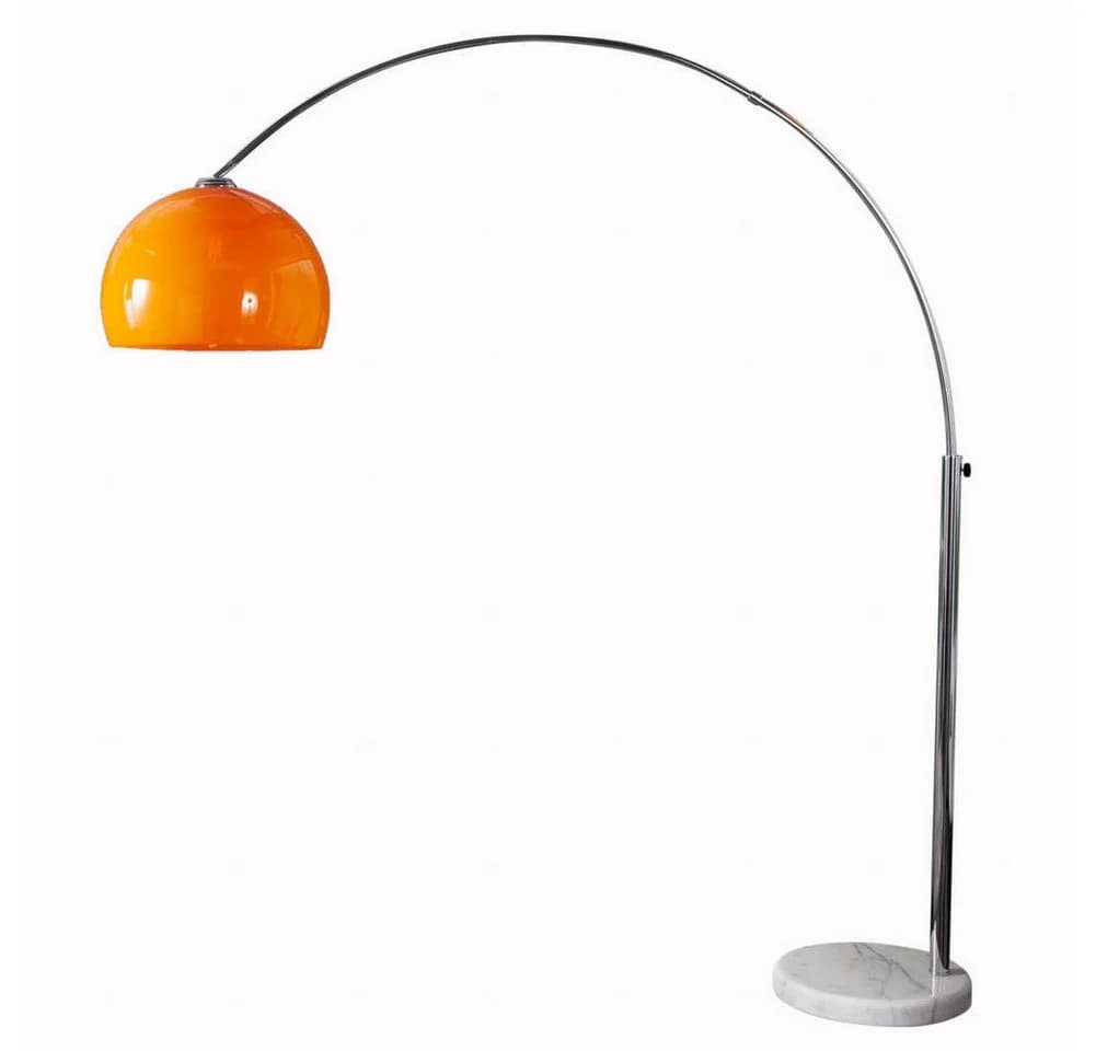 cagü Bogenlampe LUXX Orange mit weißem Marmorfuß höhenverstellbar - Bild 3