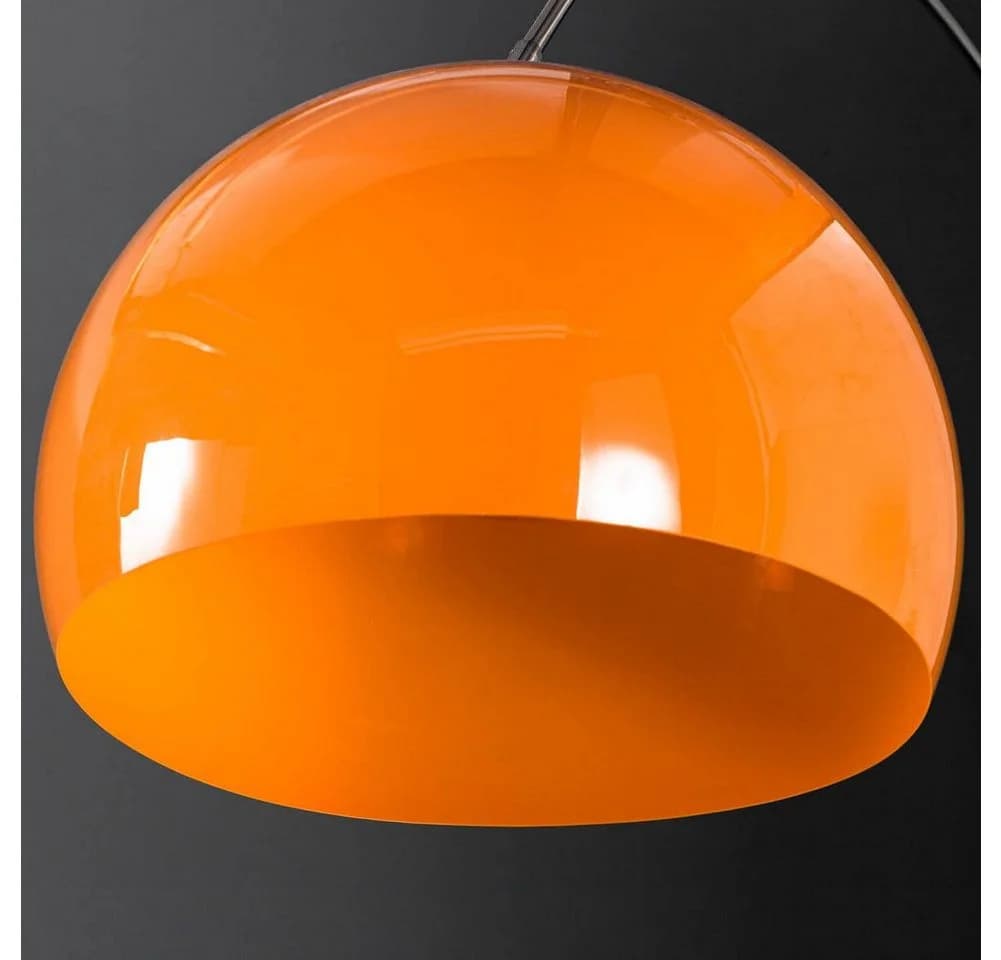 cagü Bogenlampe LUXX Orange mit weißem Marmorfuß höhenverstellbar - Bild 4