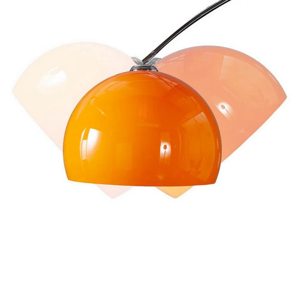 cagü Bogenlampe LUXX Orange mit weißem Marmorfuß höhenverstellbar - Bild 5